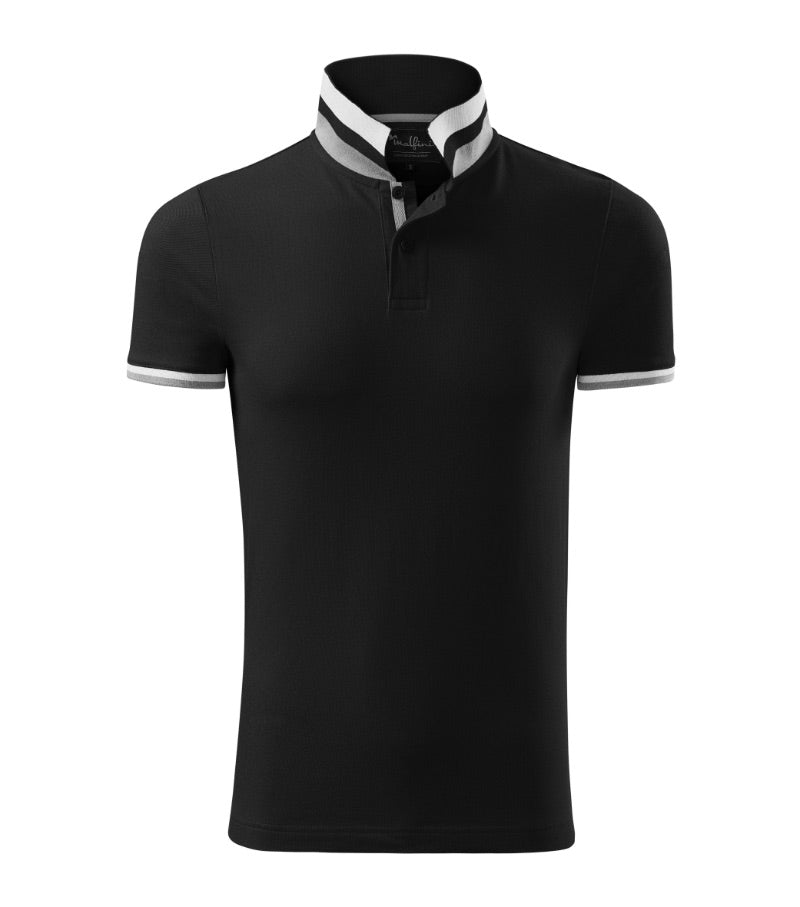 Polo-Shirt mit Kontraststreifen COLLAR UP 256