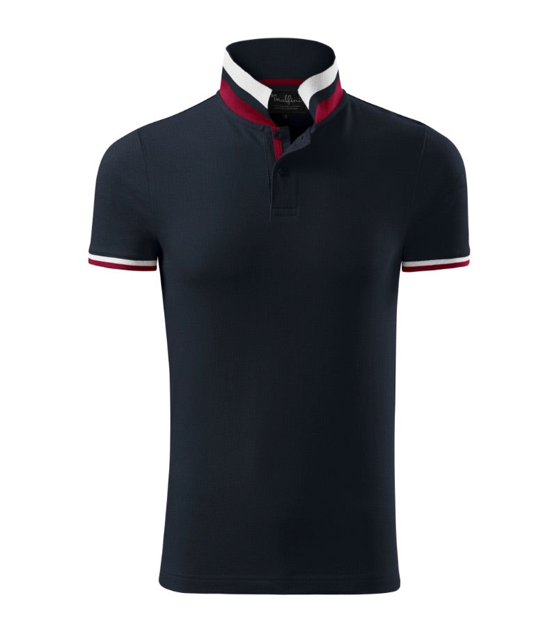 Polo-Shirt mit Kontraststreifen COLLAR UP 256