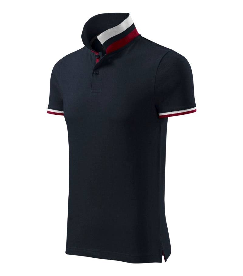 Polo-Shirt mit Kontraststreifen COLLAR UP 256