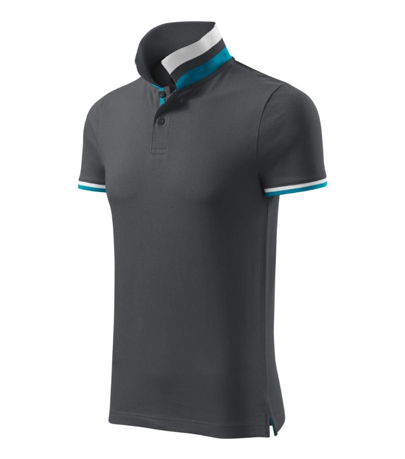 Polo-Shirt mit Kontraststreifen COLLAR UP 256