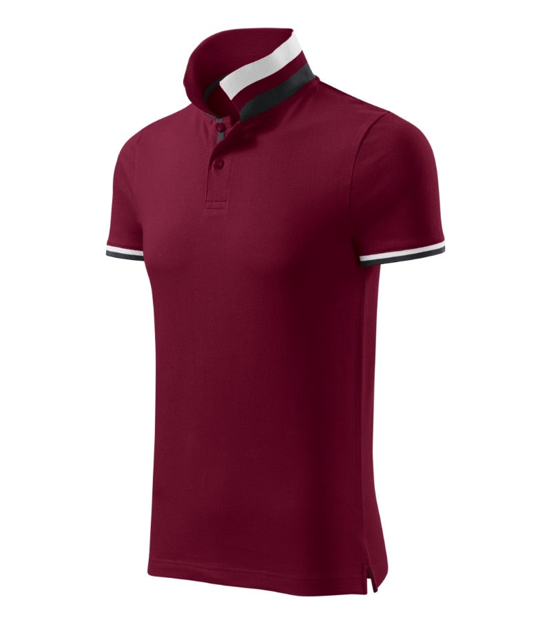 Polo-Shirt mit Kontraststreifen COLLAR UP 256