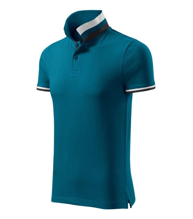 Polo-Shirt mit Kontraststreifen COLLAR UP 256
