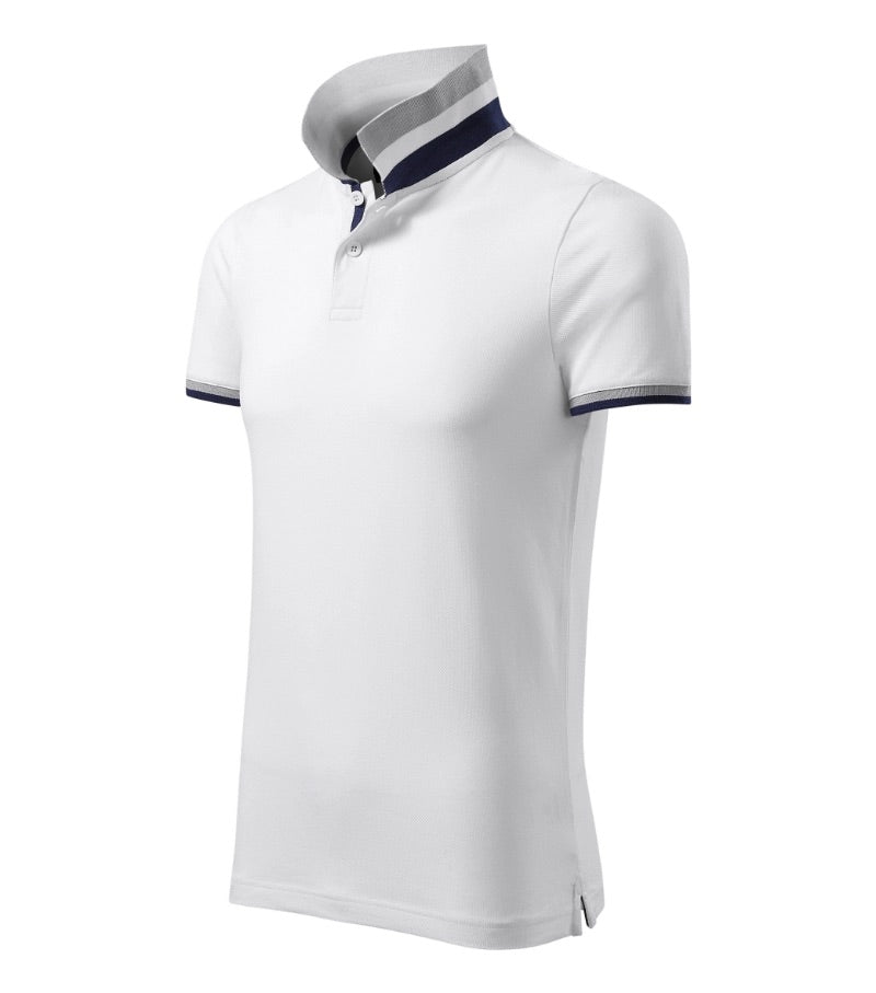 Polo shirt with contrast stripes COLLAR UP 256