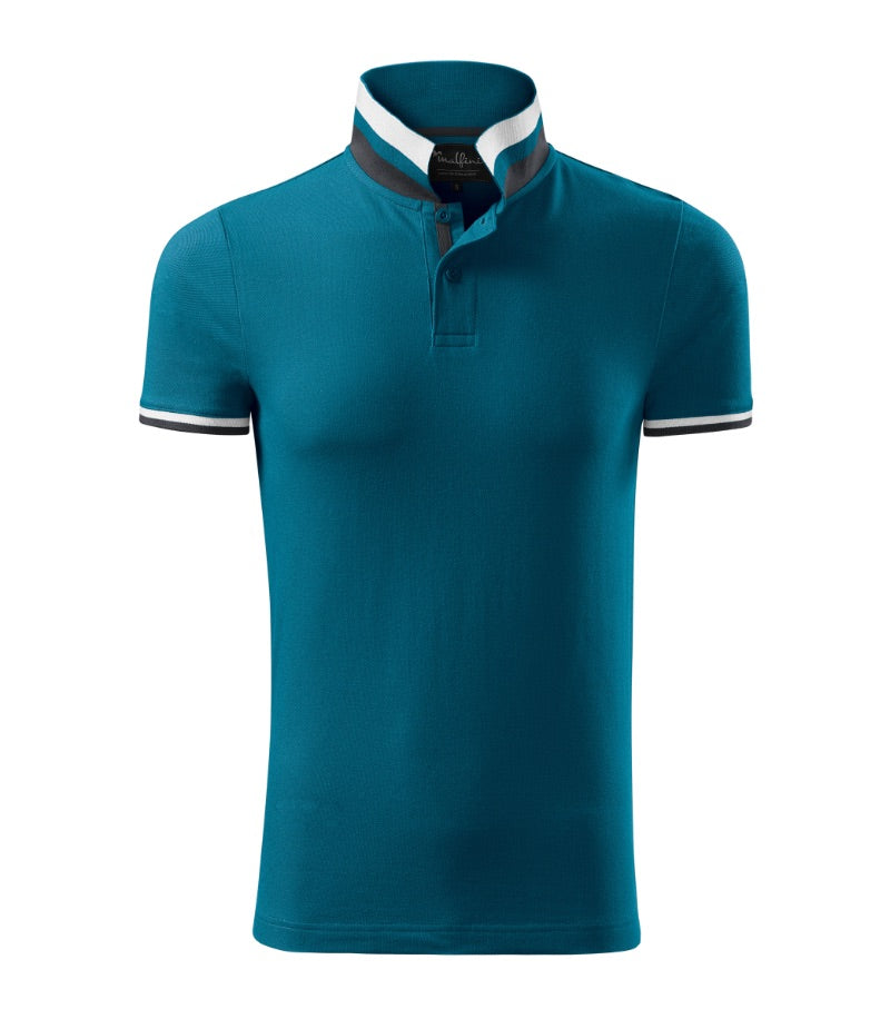 Polo-Shirt mit Kontraststreifen COLLAR UP 256