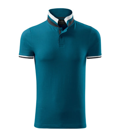Polo-Shirt mit Kontraststreifen COLLAR UP 256