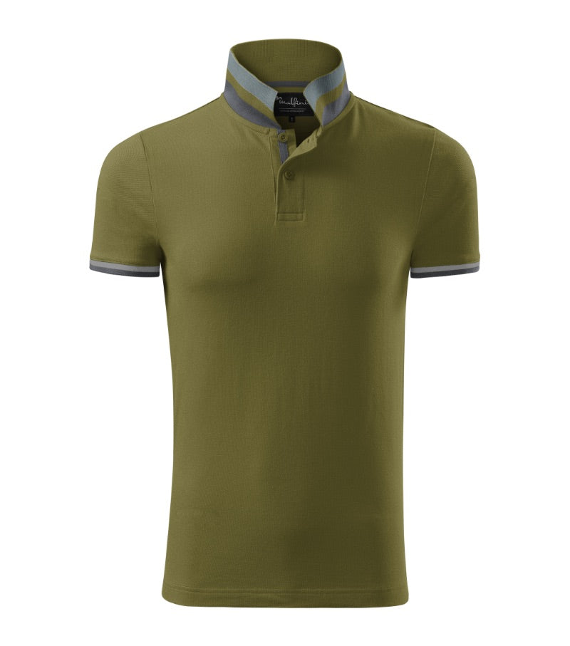 Polo-Shirt mit Kontraststreifen COLLAR UP 256