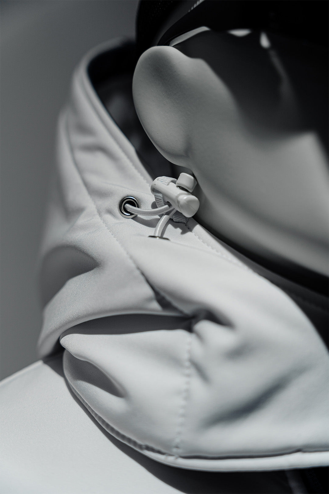 Winter Softshell Jacket Lined White/Gray