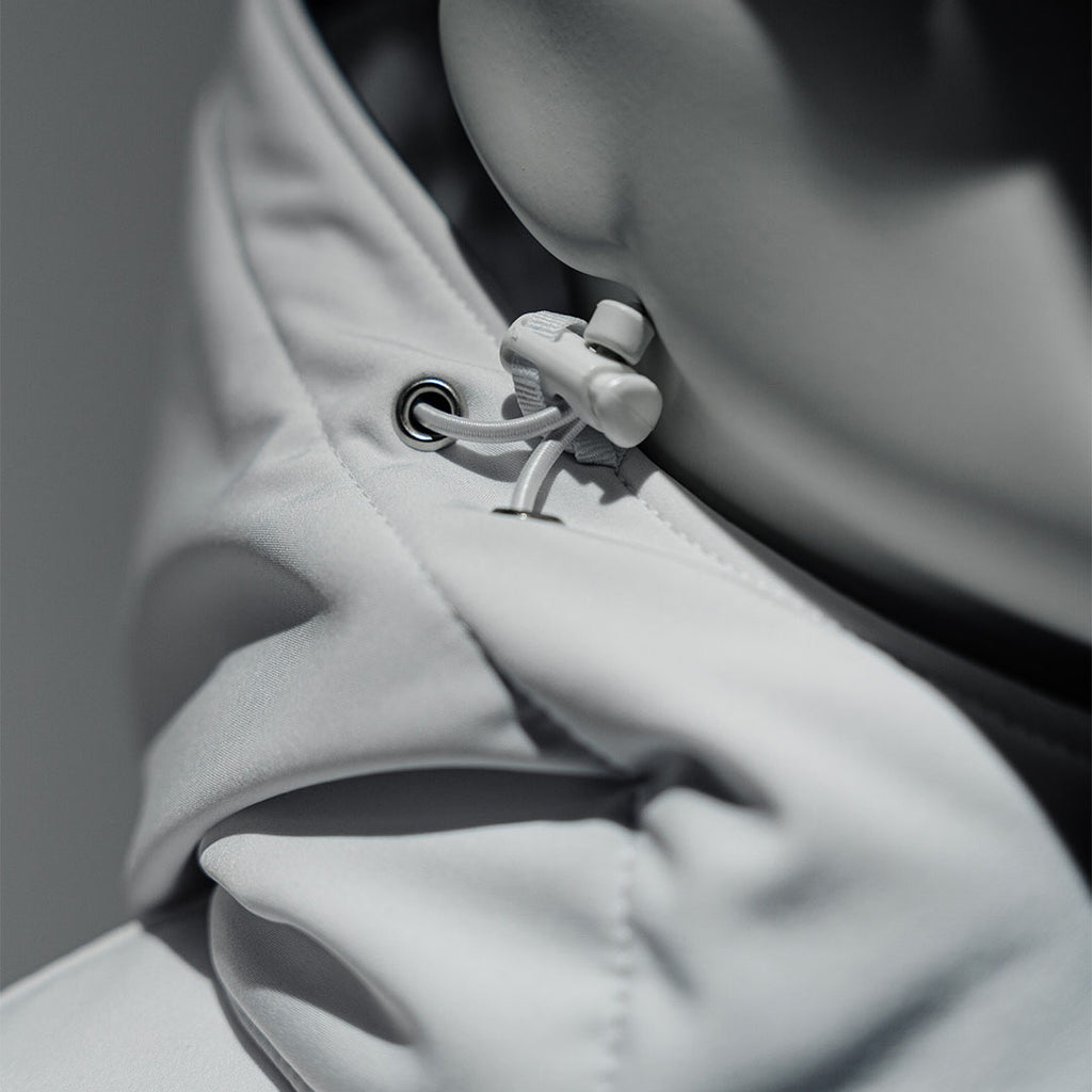 Winter Softshelljacke gefüttert Weiß/Grau - YURT-TEX KG