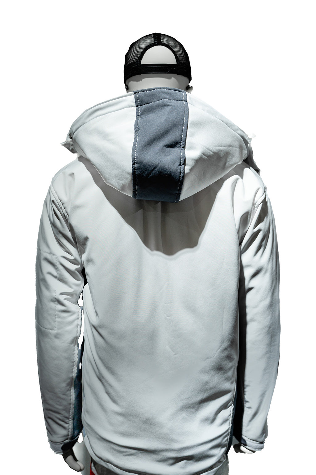 Winter Softshell Jacket Lined White/Gray