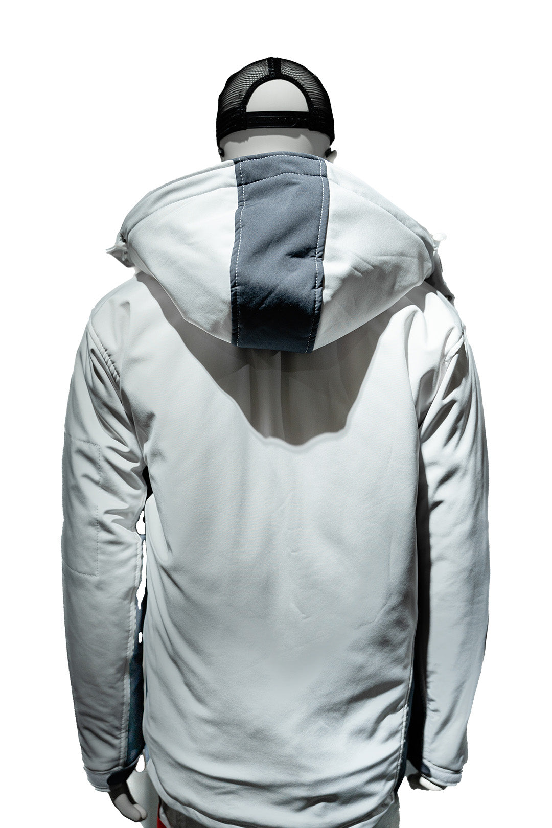 Winter Softshelljacke gefüttert Weiß/Grau