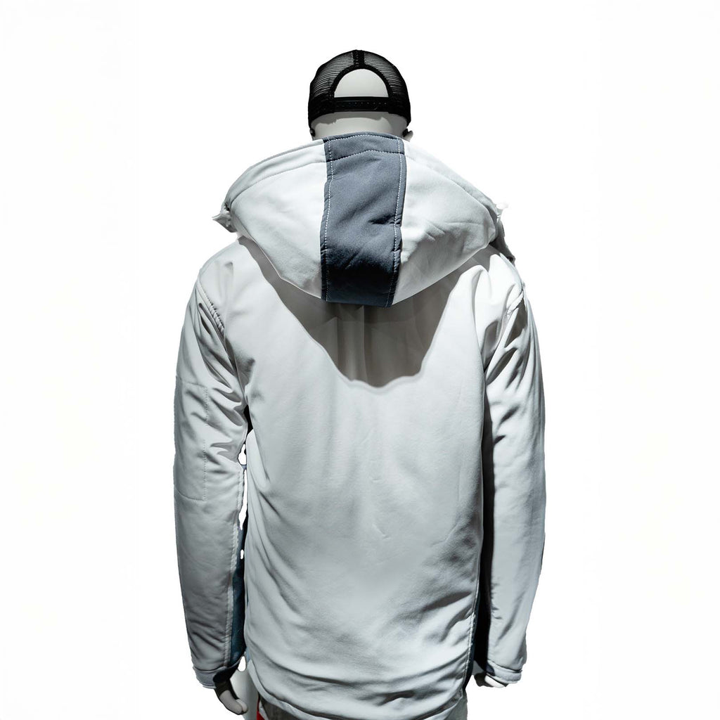 Winter Softshelljacke gefüttert Weiß/Grau - YURT-TEX KG