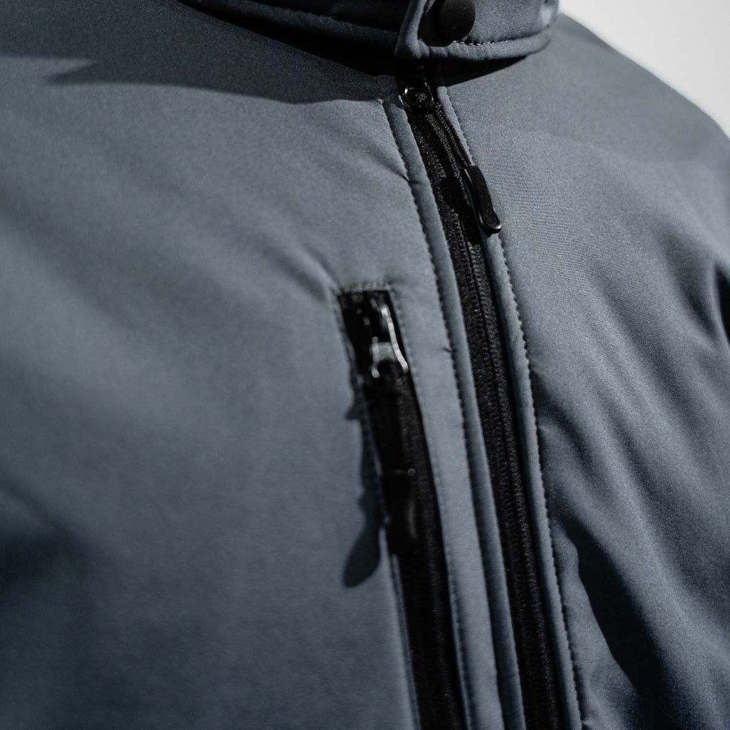 Winter Softshelljacke gefüttert Grau/Schwarz - YURT-TEX KG