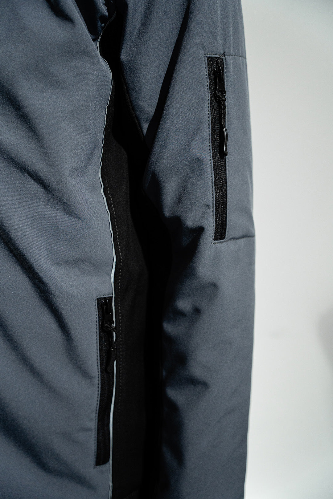 Winter Softshelljacke gefüttert Grau/Schwarz