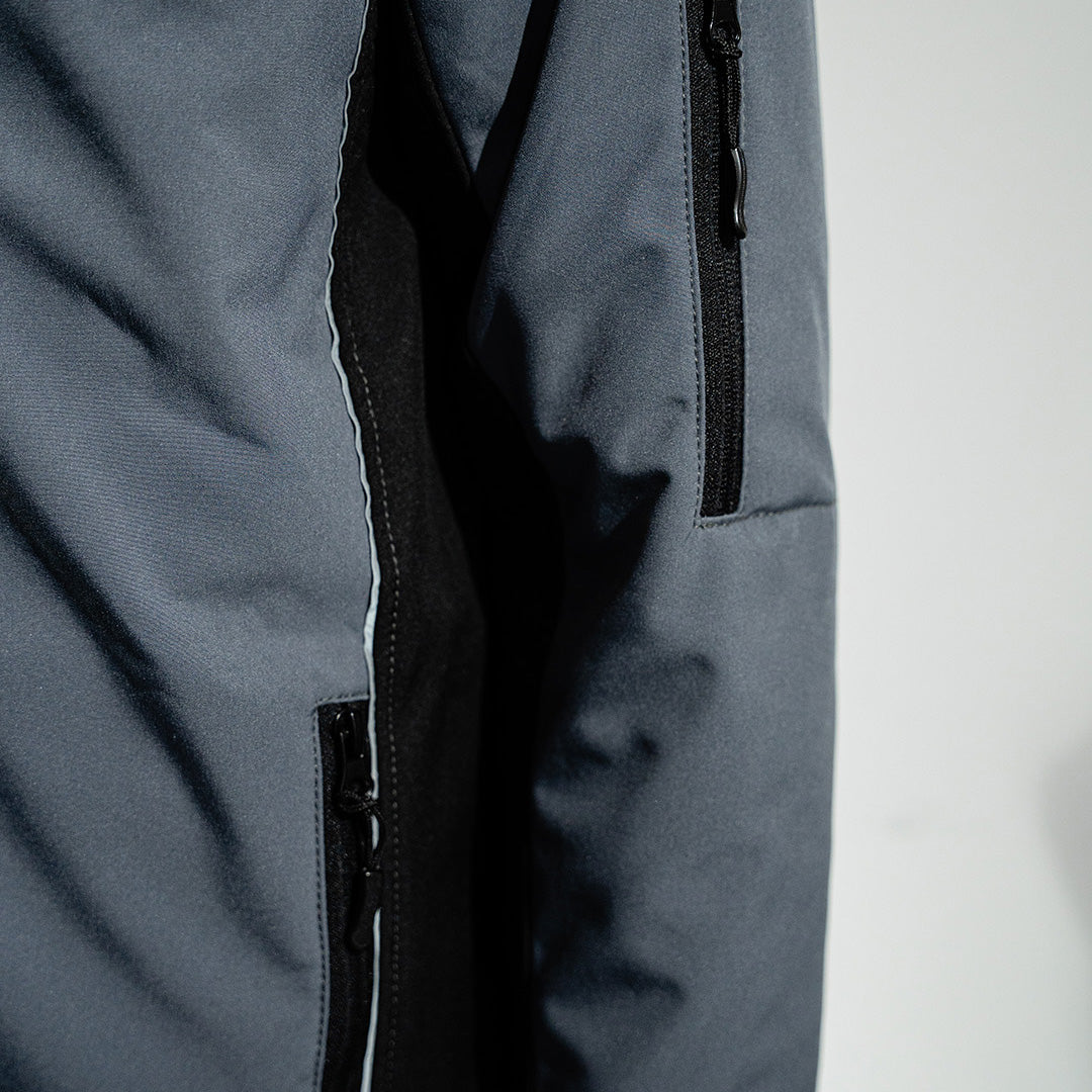 Winter Softshelljacke gefüttert Grau/Schwarz - YURT-TEX KG