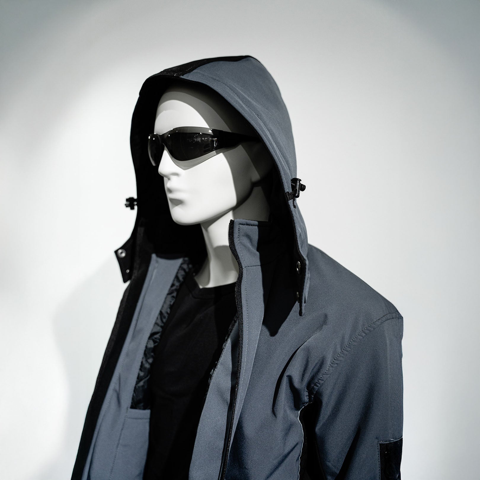 Winter Softshelljacke gefüttert Grau/Schwarz - YURT-TEX KG