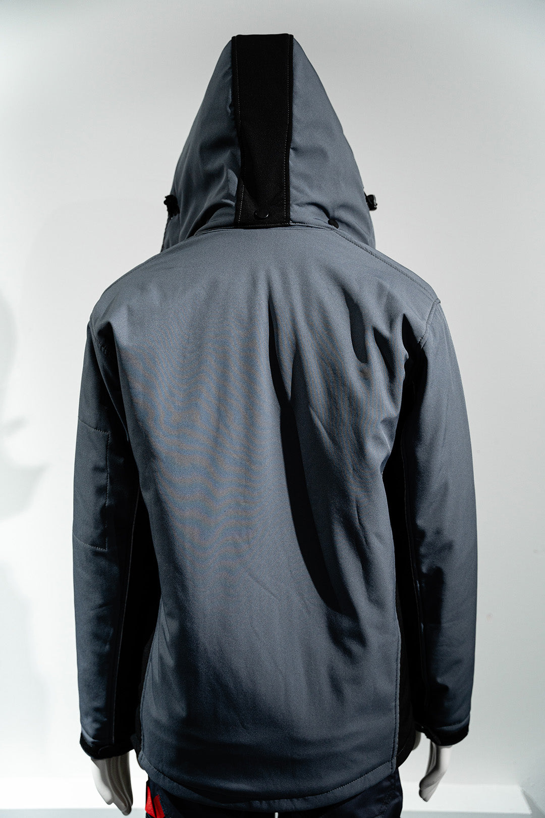 Winter Softshelljacke gefüttert Grau/Schwarz