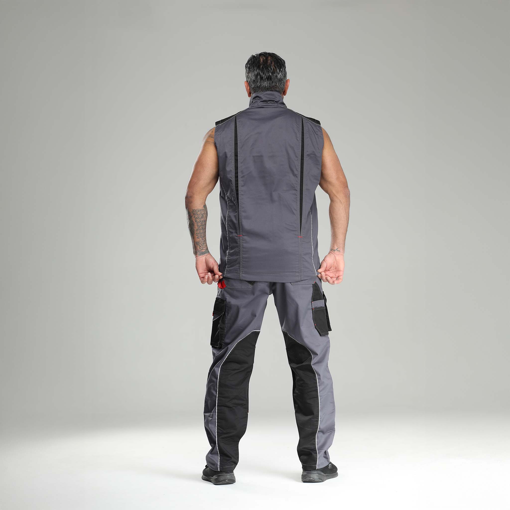 Arbeitshose Stretch Grau/Schwarz