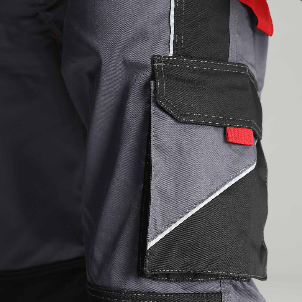 Thermohose gefüttert Grau/Schwarz