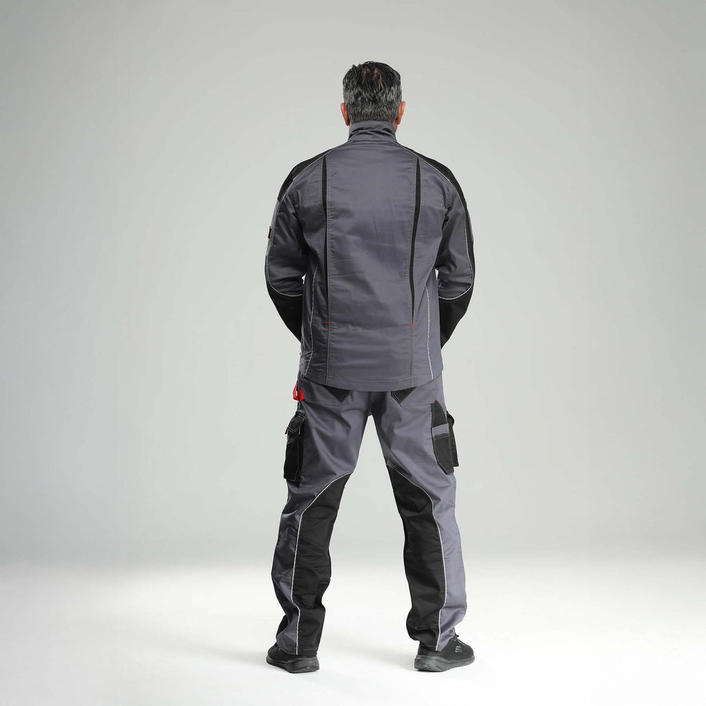 Thermohose gefüttert Grau/Schwarz