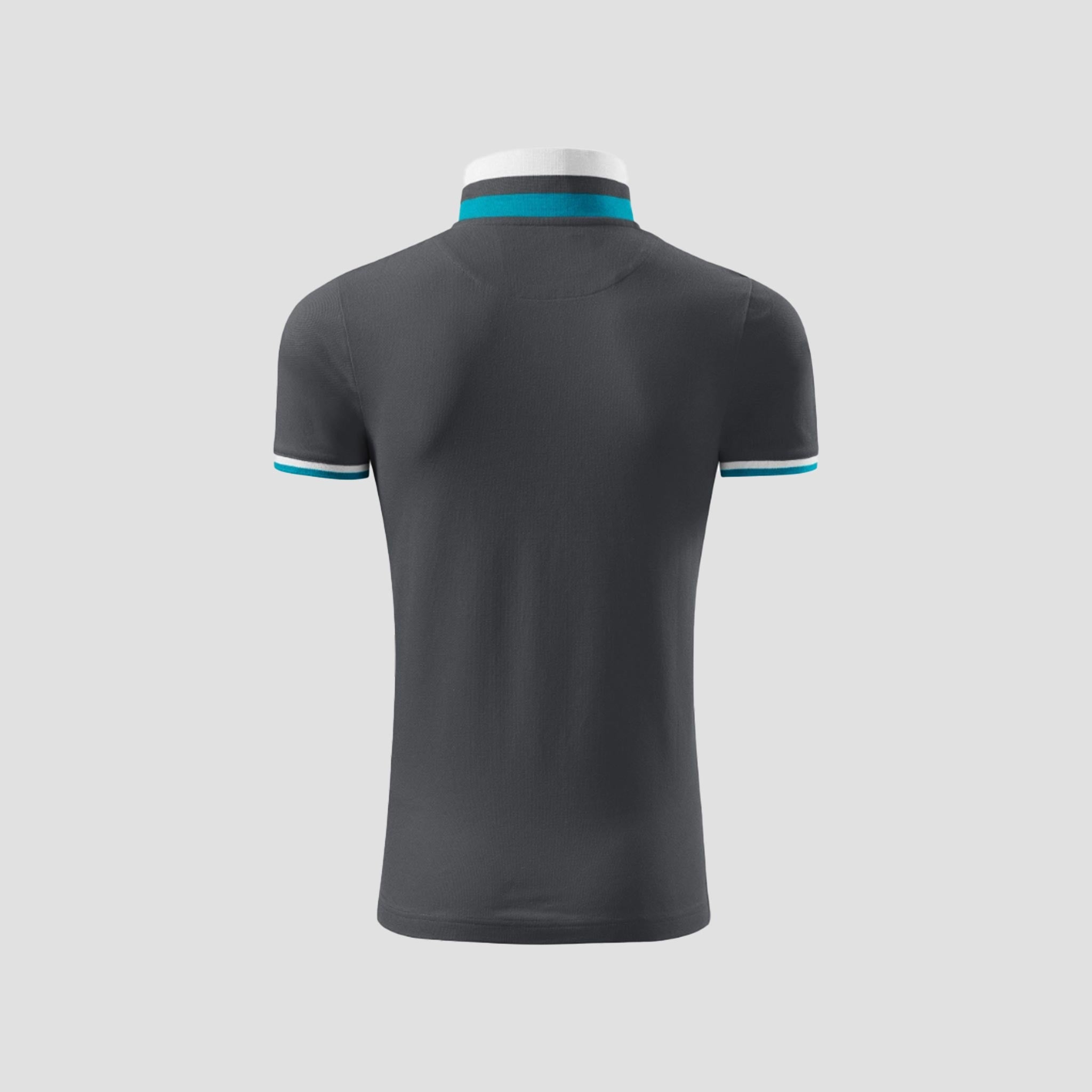 Polo shirt with contrast stripes COLLAR UP 256