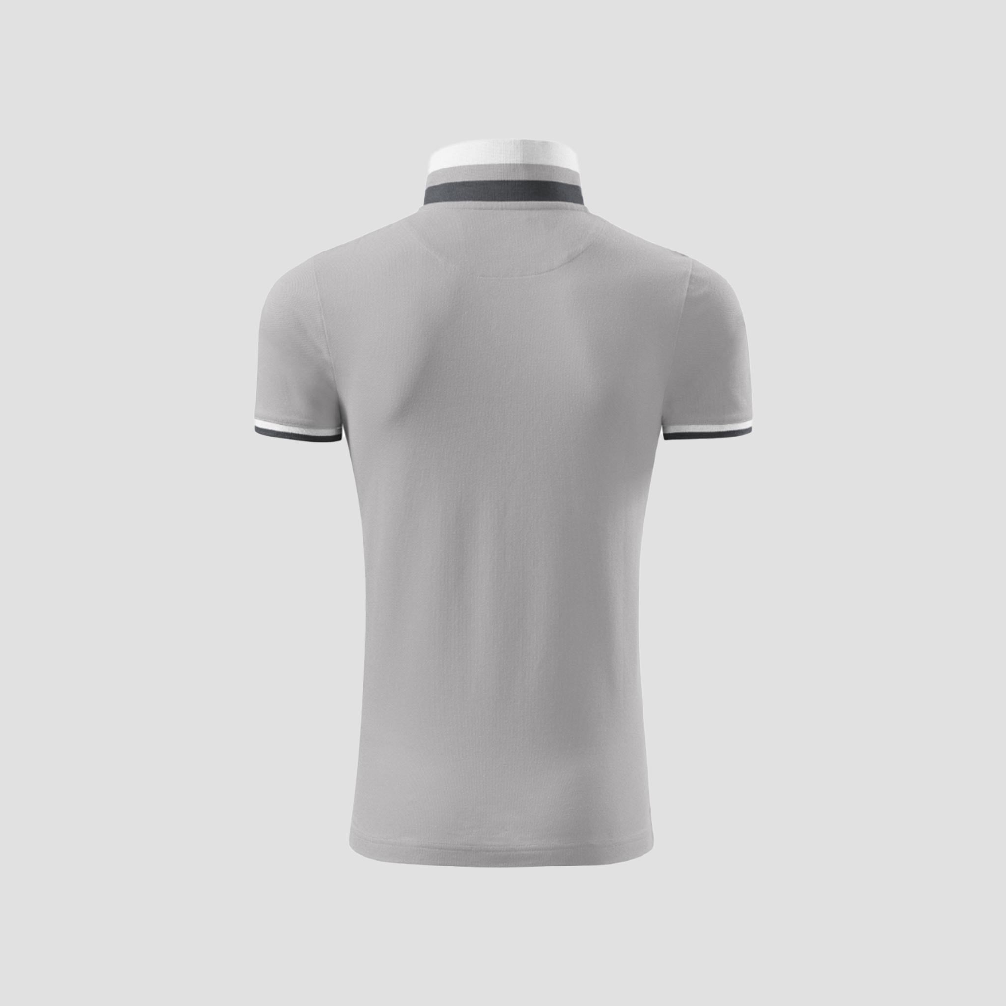 Polo shirt with contrast stripes COLLAR UP 256