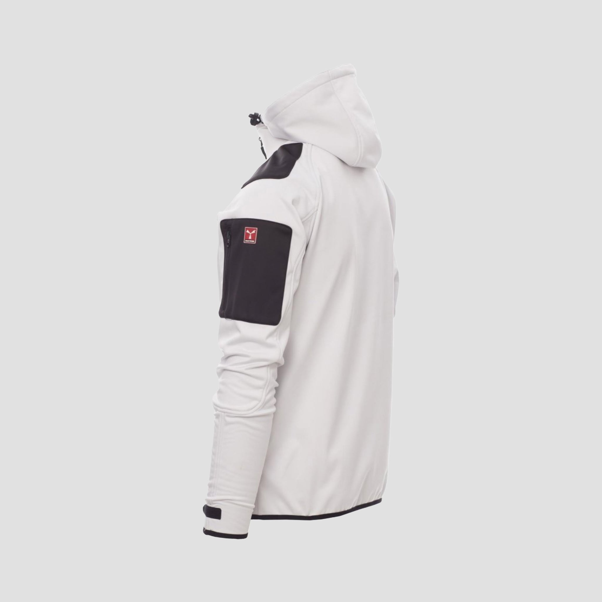 Softshelljacke Weiß seitlich