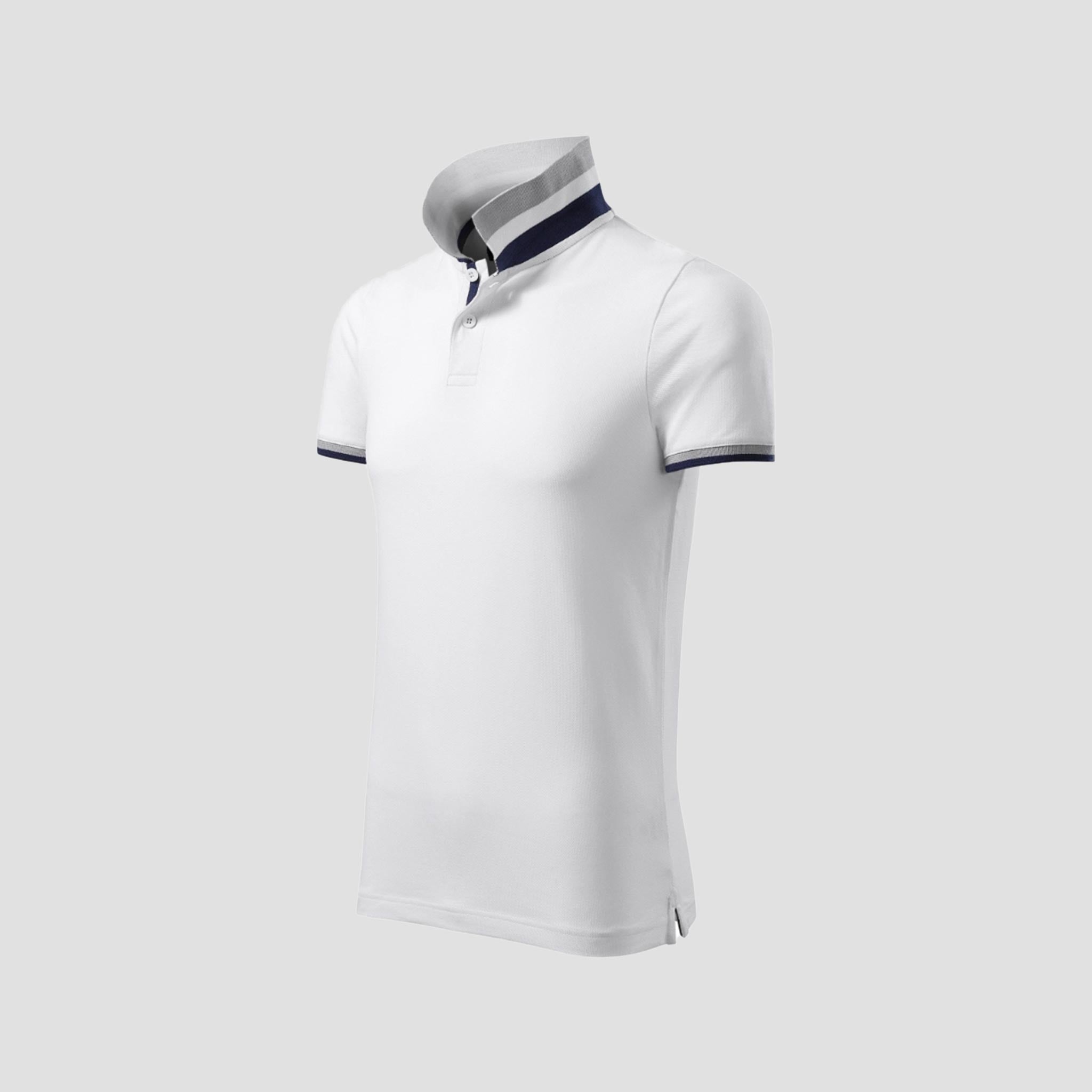 Polo-Shirt mit Kontraststreifen COLLAR UP