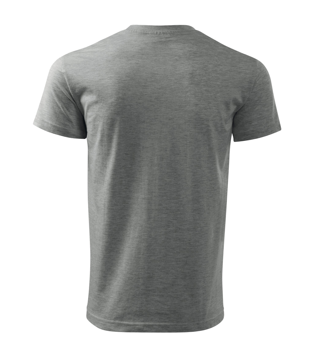 Basic T-Shirt Men Dark Gray Melange
