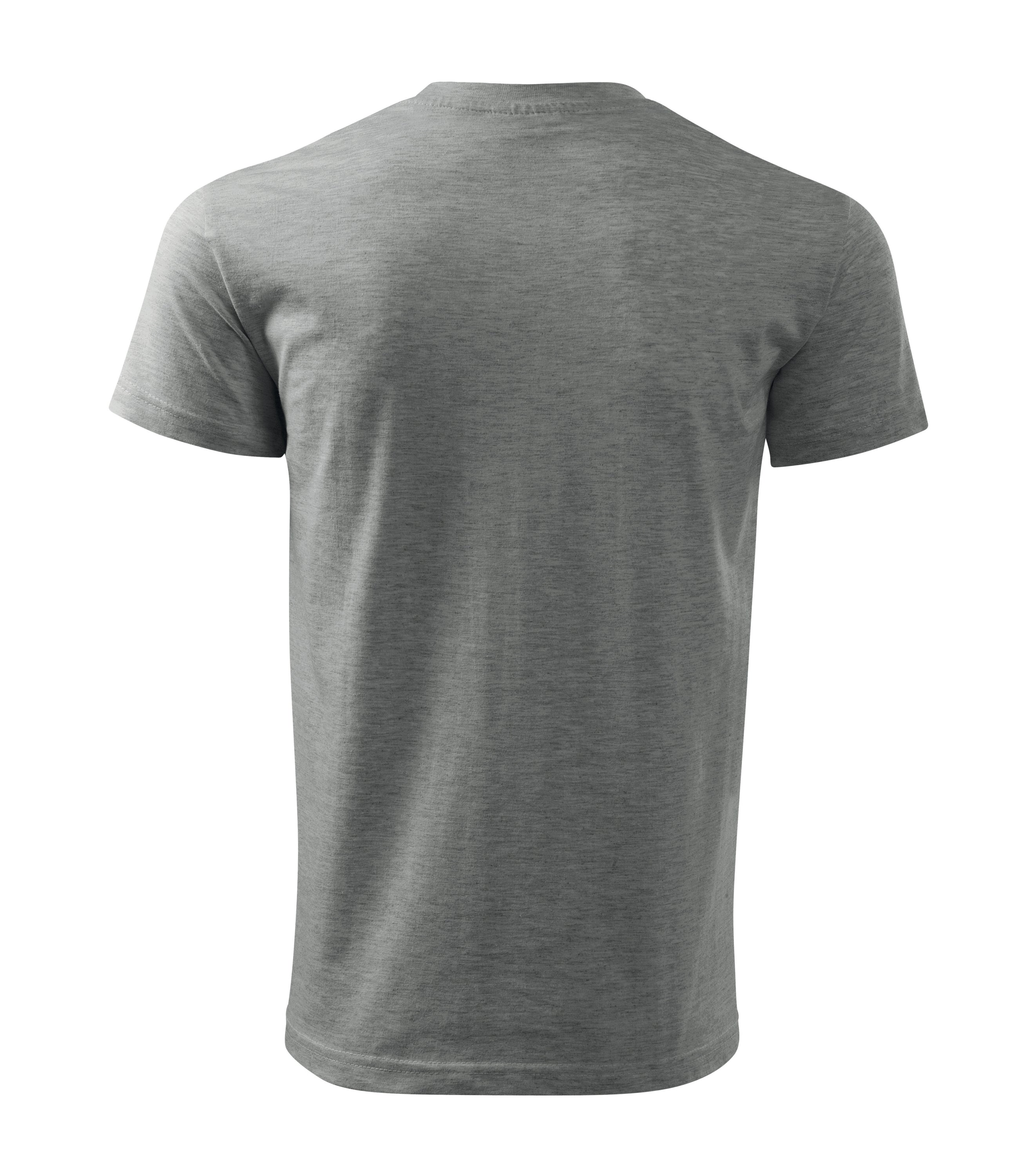Basic T-Shirt Men Dark Gray Melange