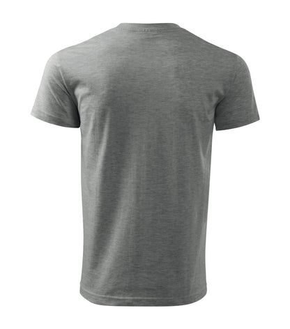 Basic T-Shirt Herren Dunkelgrau Melliert