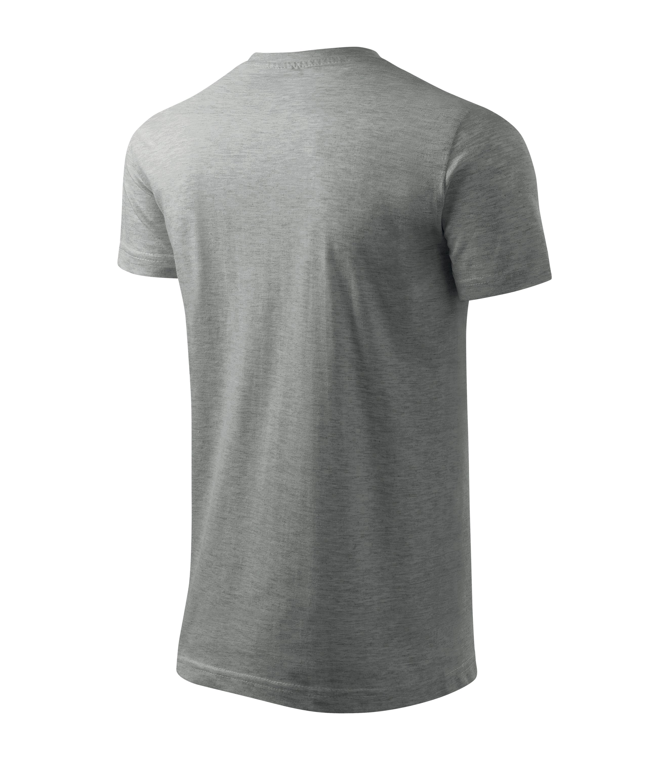 Basic T-Shirt Men Dark Gray Melange