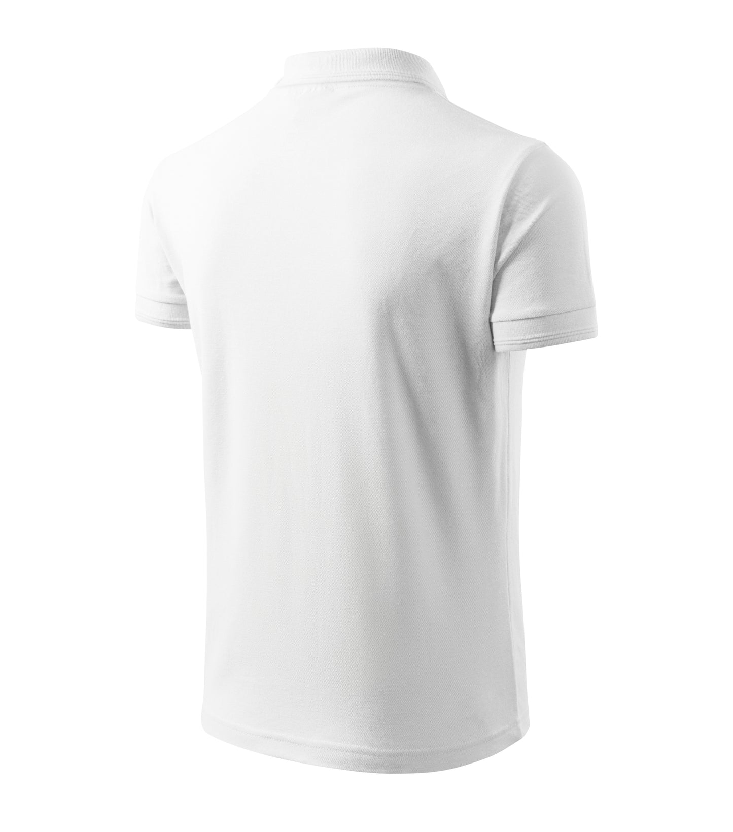 Pique Polohemd Herren Weiß