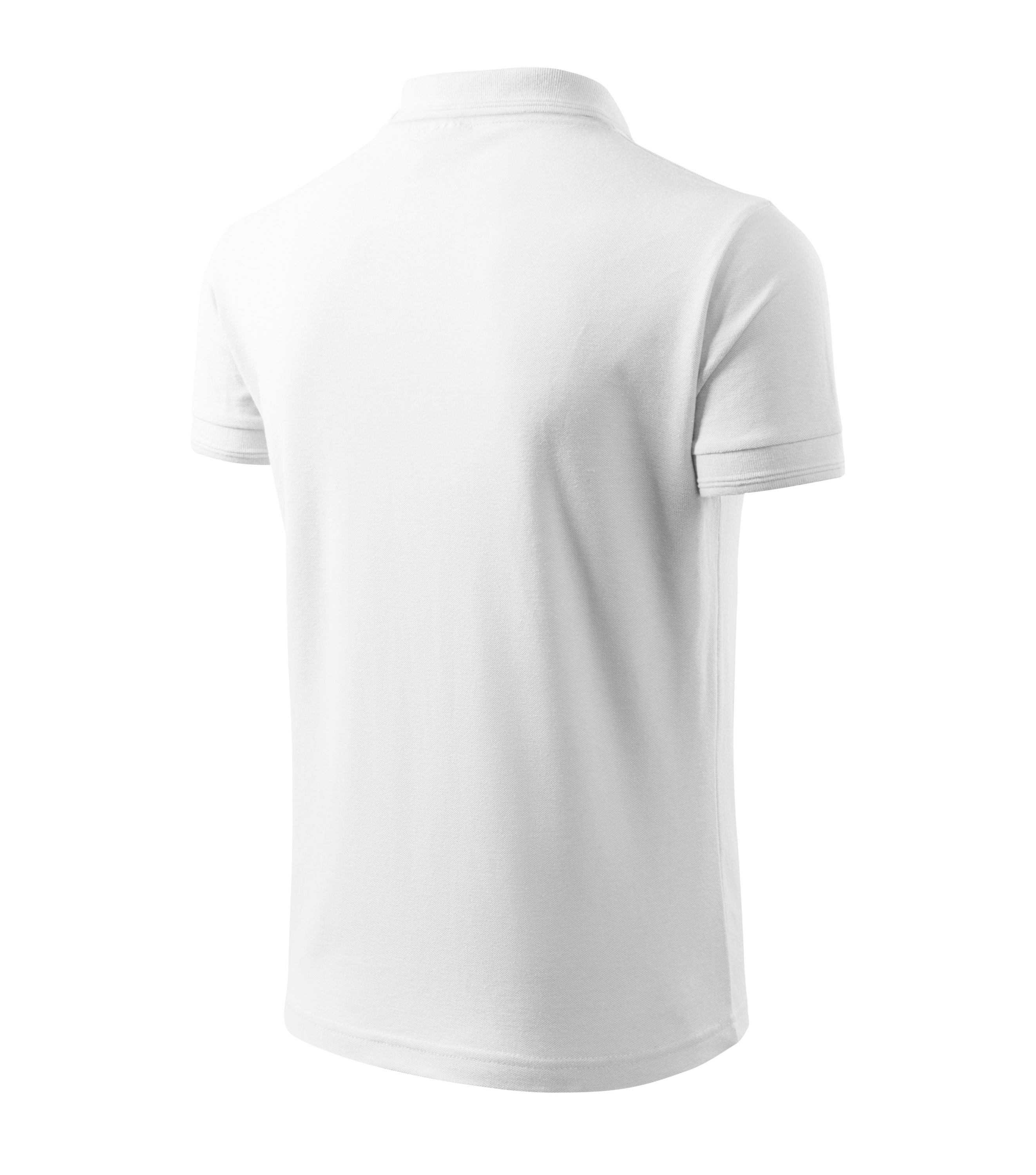 Pique Polo Shirt Men White