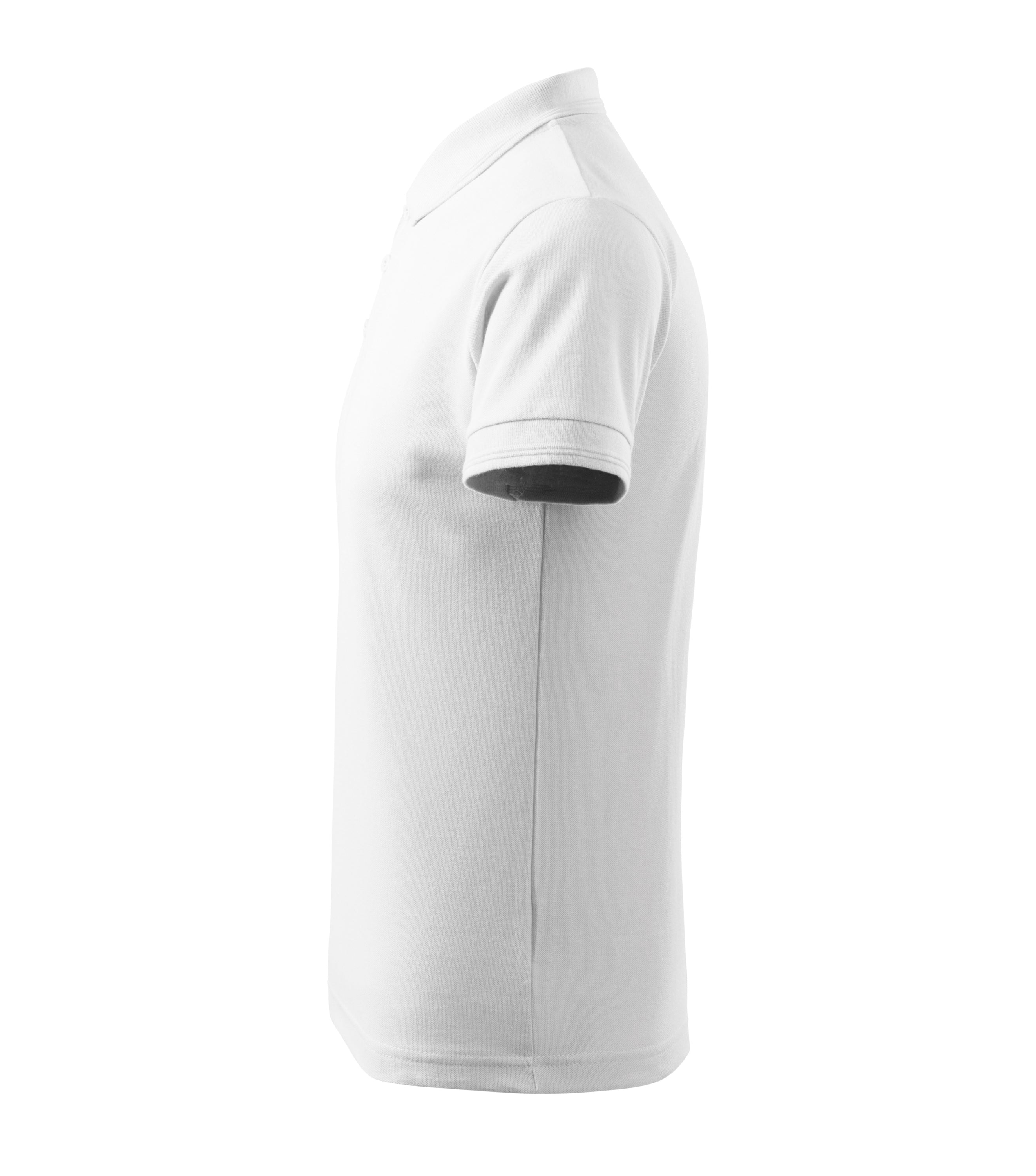 Pique Polo Shirt Men White