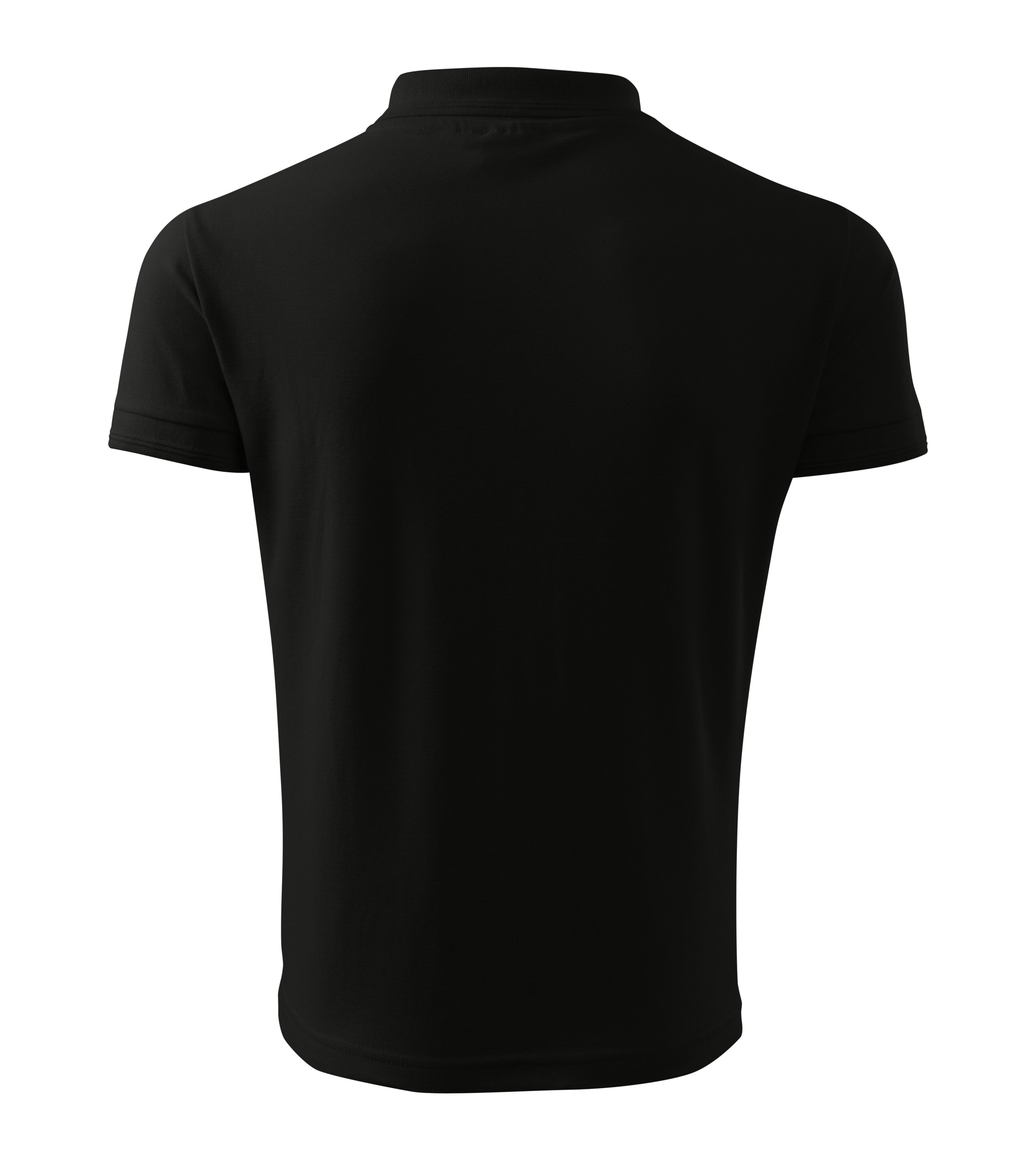 Pique Polo Shirt Men Black