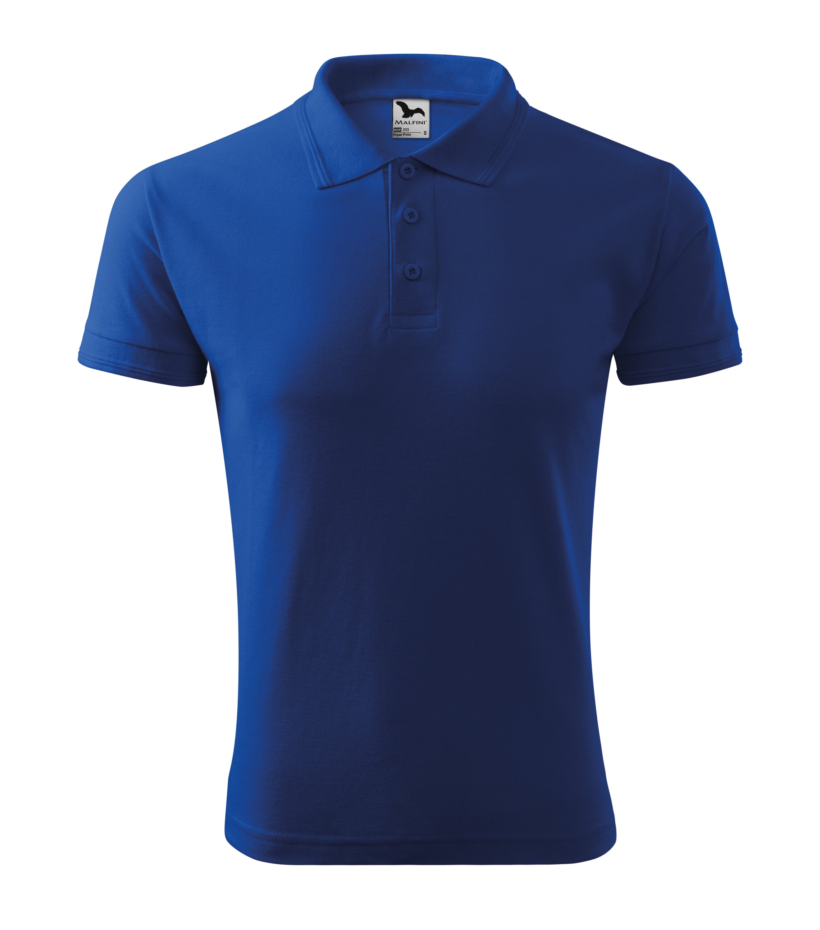 Pique Polo Shirt Men's Royal Blue