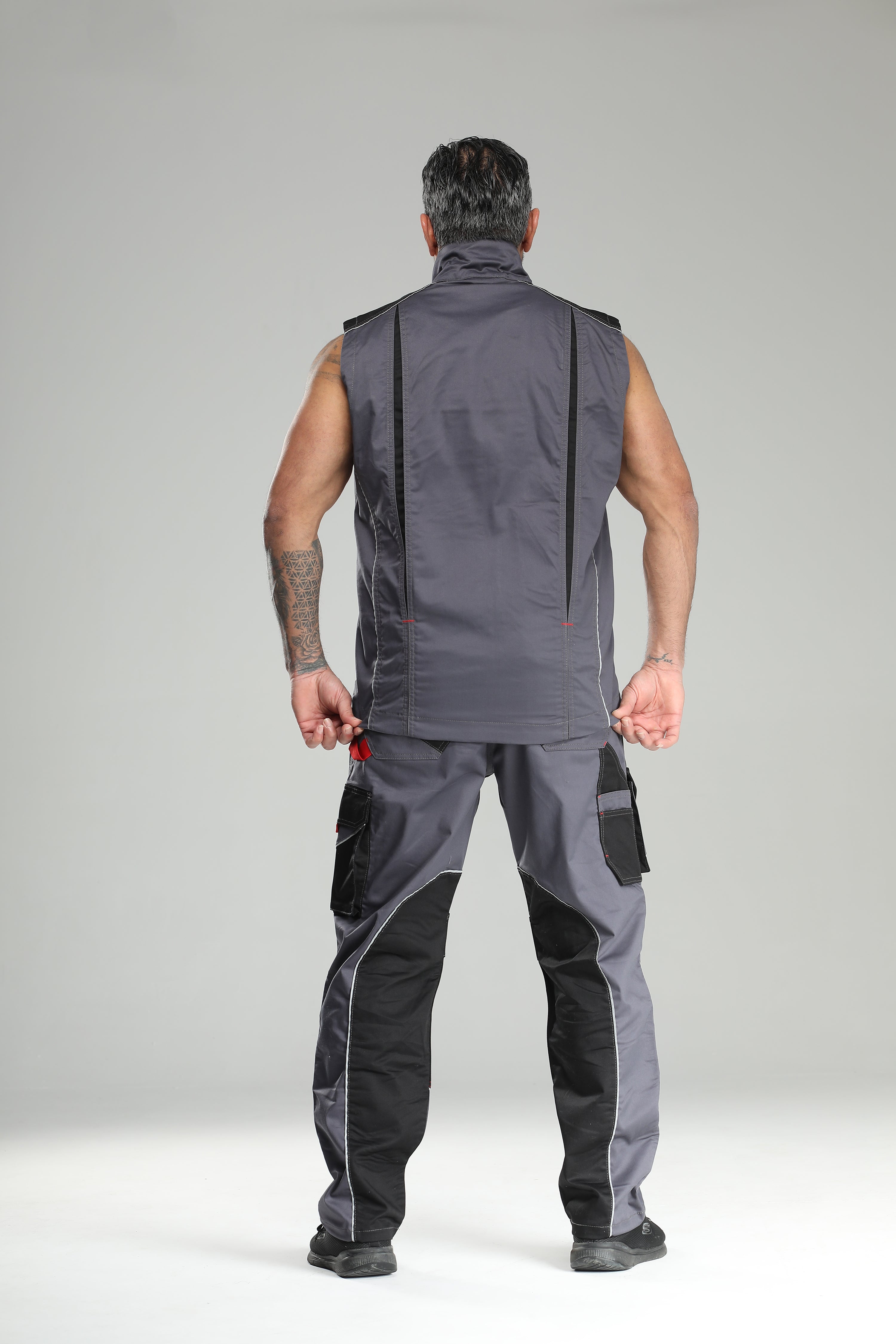 Stretch Work Pants Gray/Black