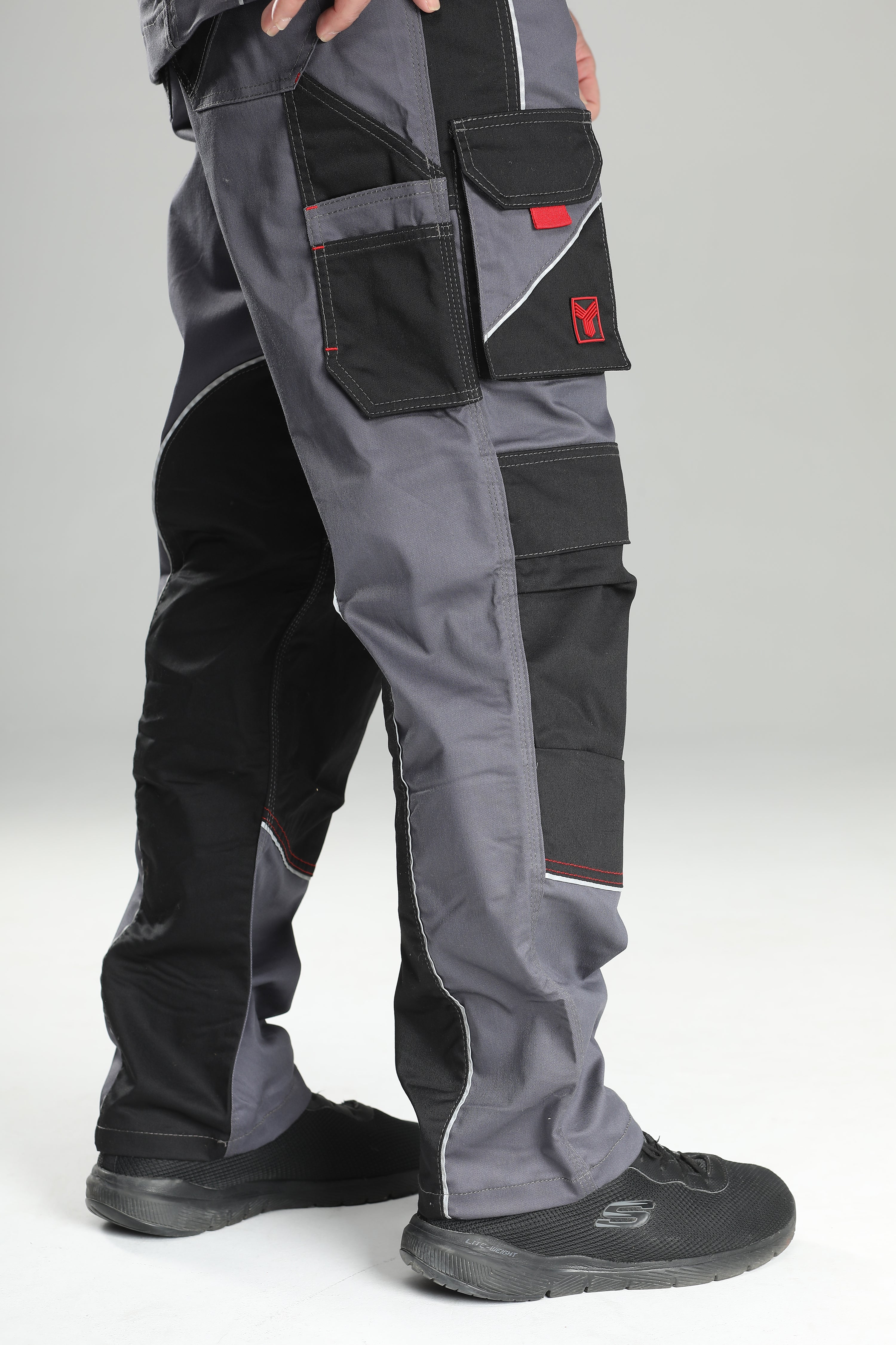 Stretch Work Pants Gray/Black