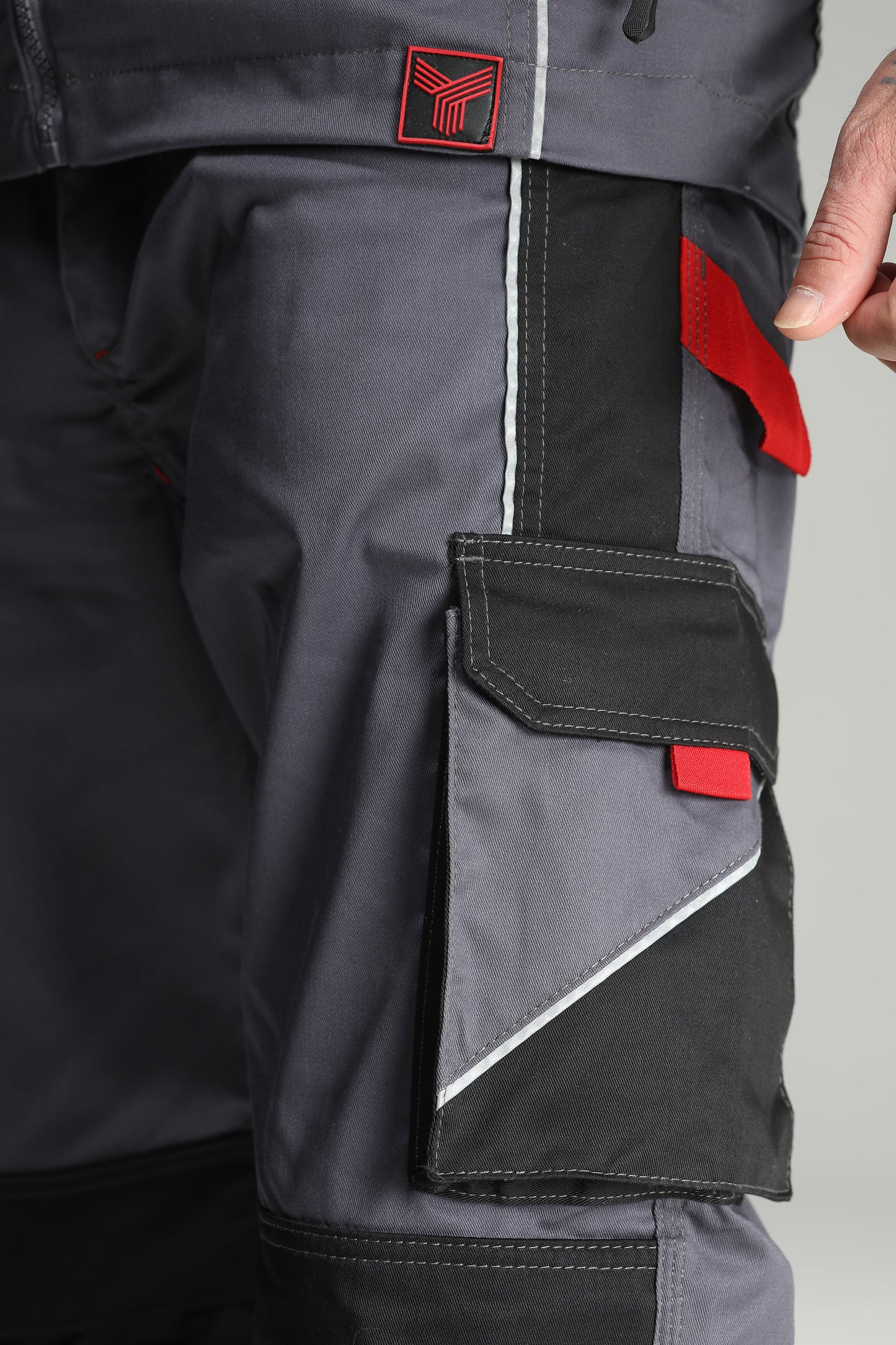 Thermohose Elas. Alpine Grau/Schwarz