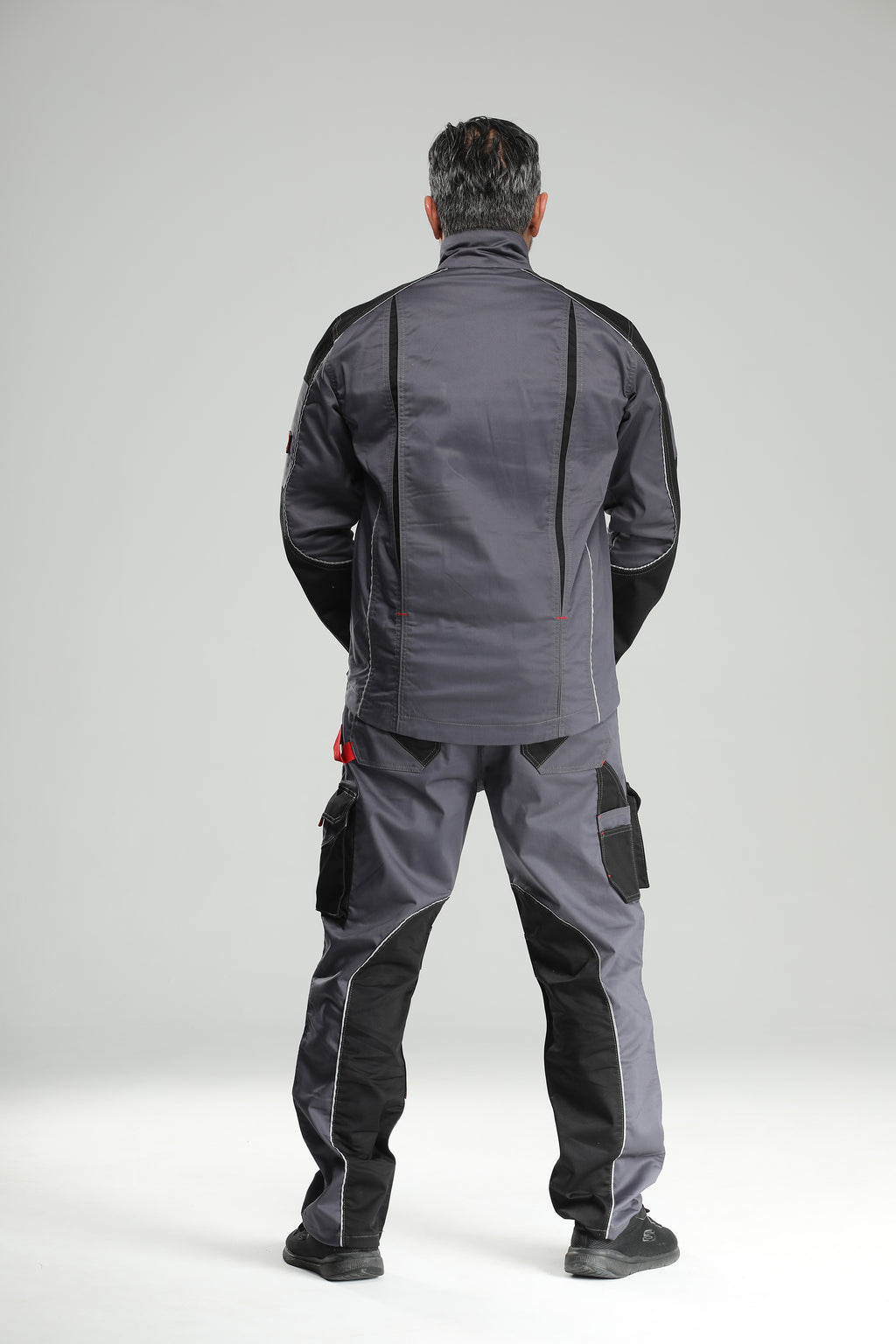 Arbeitsbundjacke Stretch  Grau/Schwarz